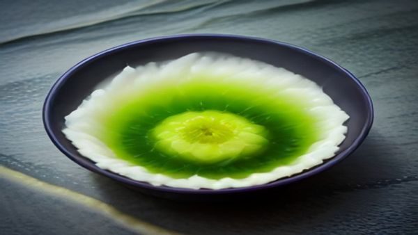 日系风格手机游戏UI界面设计案例，使用浅葱色与鳶色的传统配色，展示游戏主菜单与战斗界面的和风视觉效果